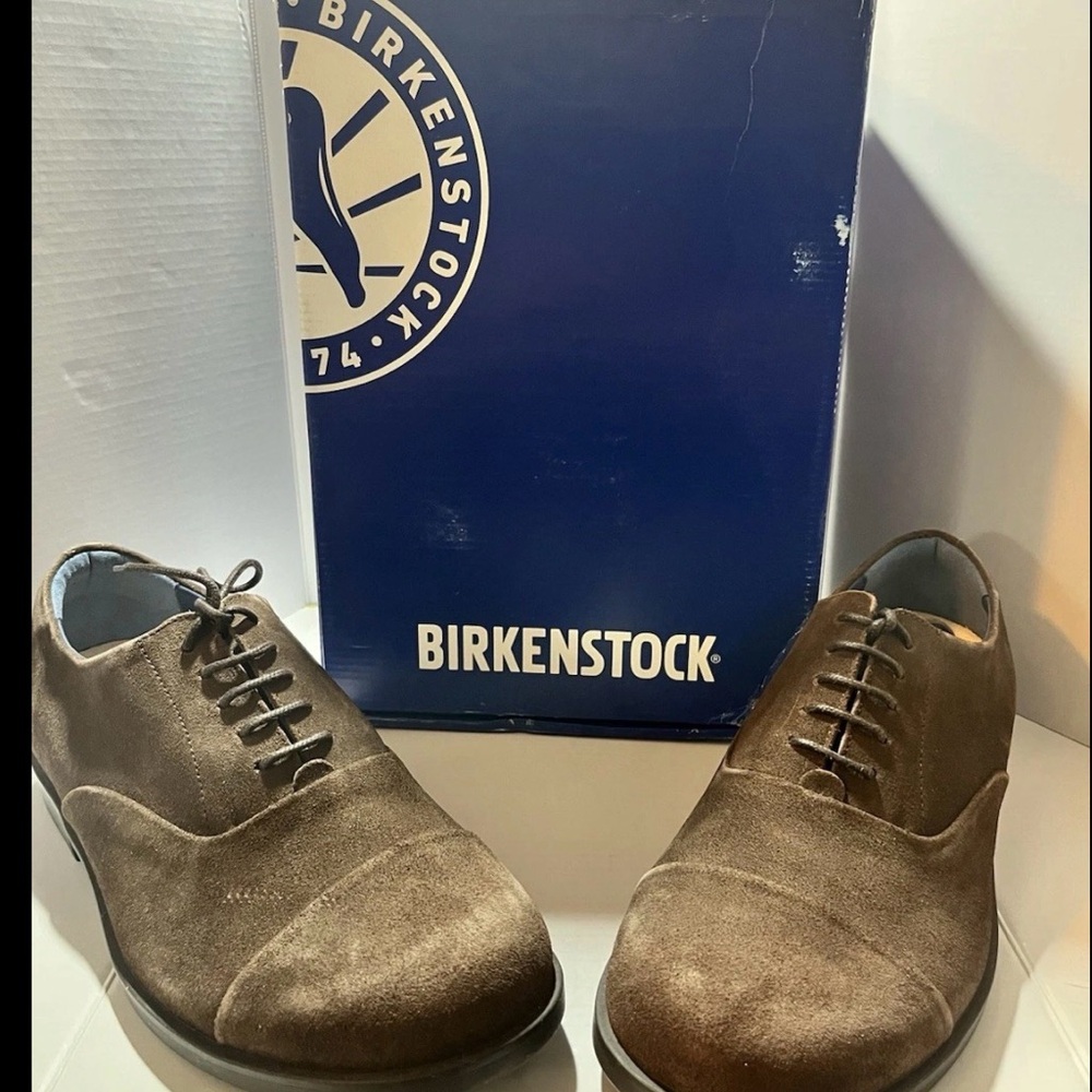 NEW Birkenstock Dalen Mocha Suede Oxford Shoes EU42 REG NIB Men 9 Wom 11 - Picture 3 of 6